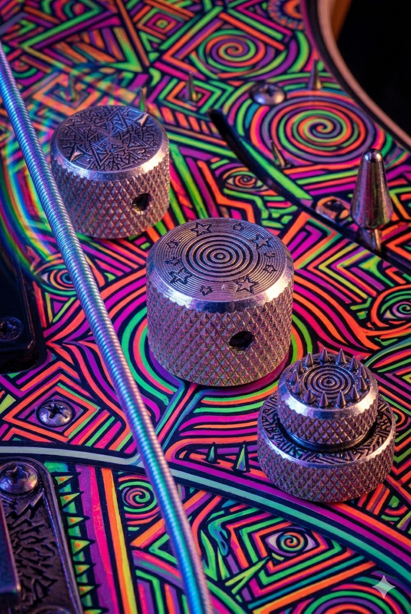 Ghost of Link Wray — Op-Art Strat Knobs