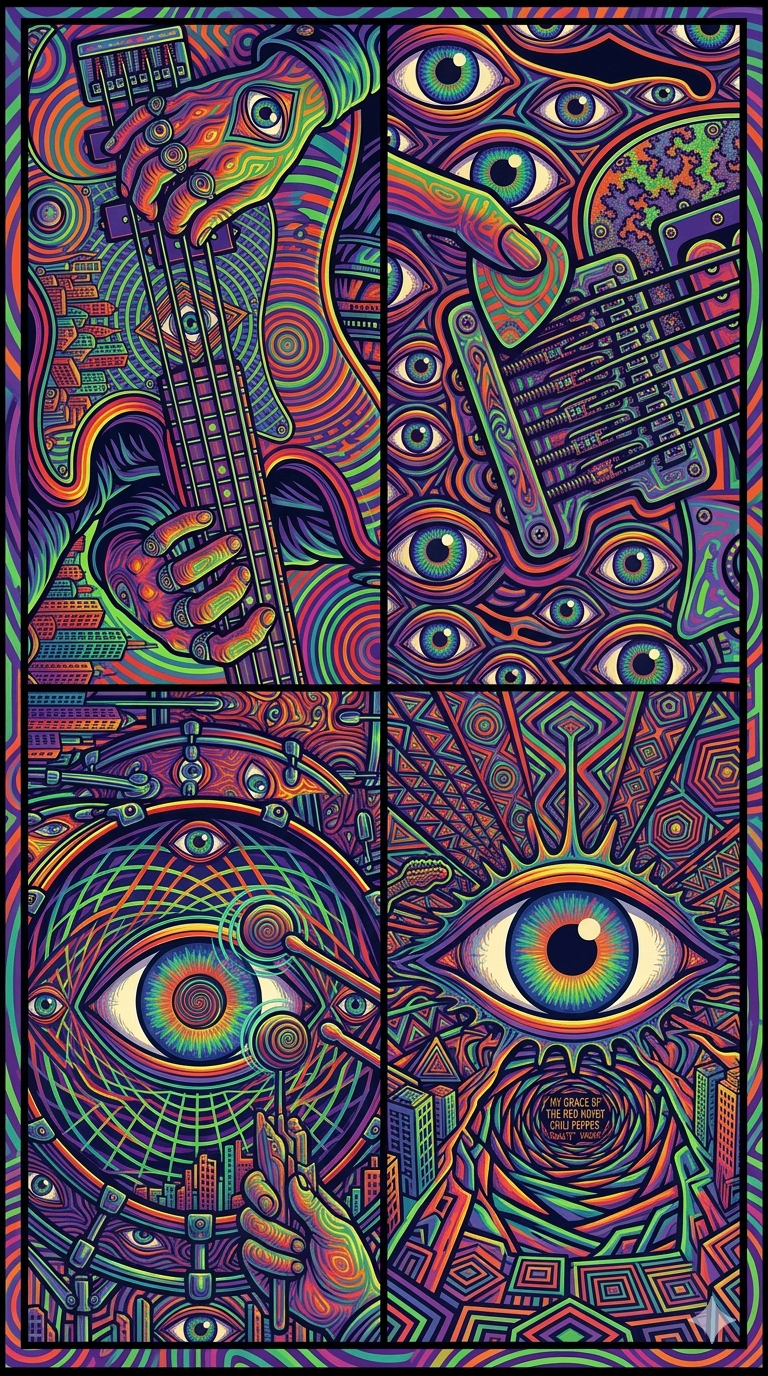 Ghost of Link Wray — Op-Art Quad